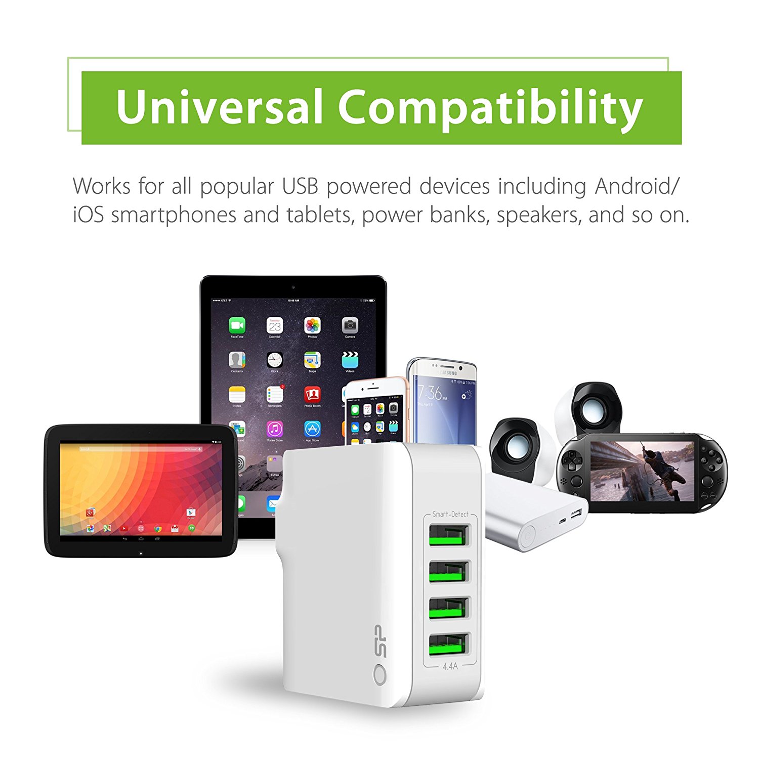 หัวชาร์จ Silicon Power Dual Port USB
